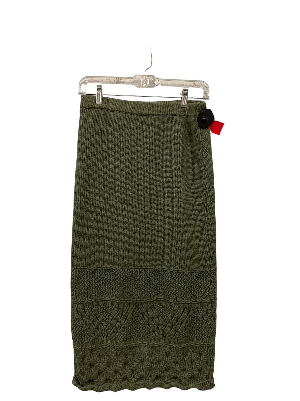 Skirt Midi By House Of Harlow In Green, Size: S