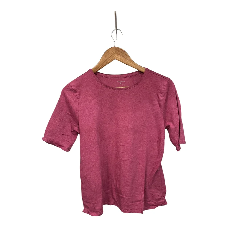 Top Short Sleeve By Garnet Hill In Purple, Size: M