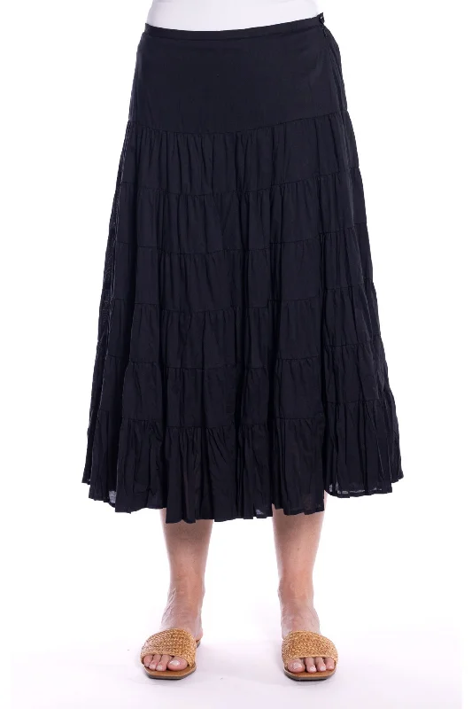 VOILE TIERED SKIRT - CLM486