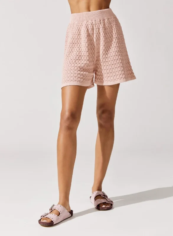 Lace Shorts In Cameo Pink