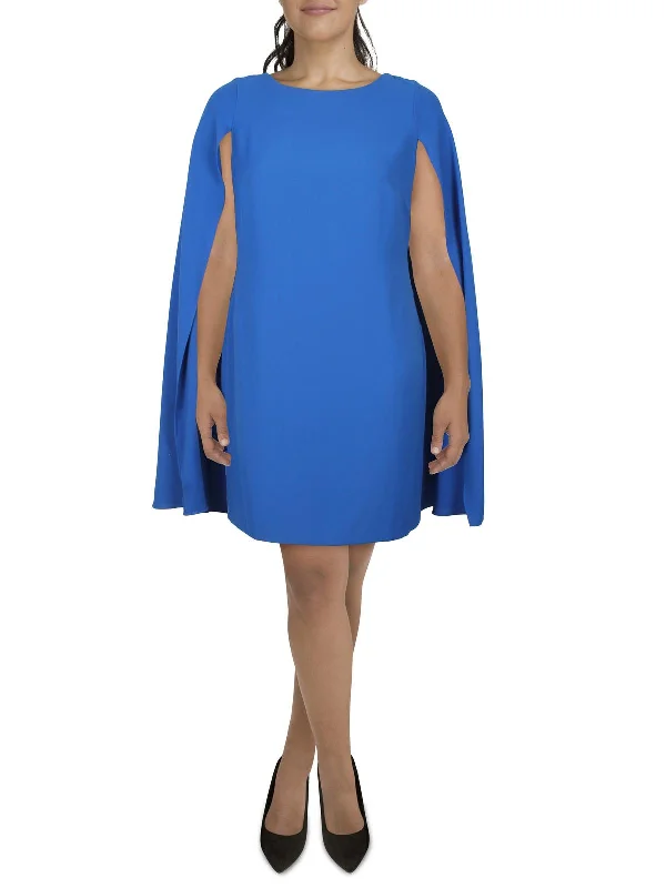 Womens Solid Polyester Cocktail And Party Dress