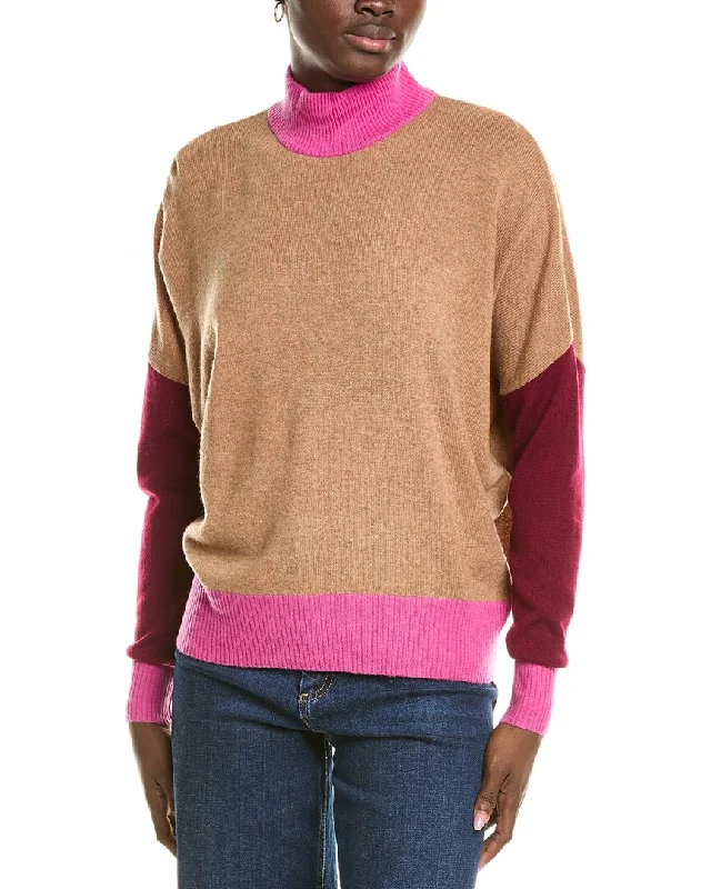 Brodie Cashmere Wool & Cashmere-Blend Color Block Jumper