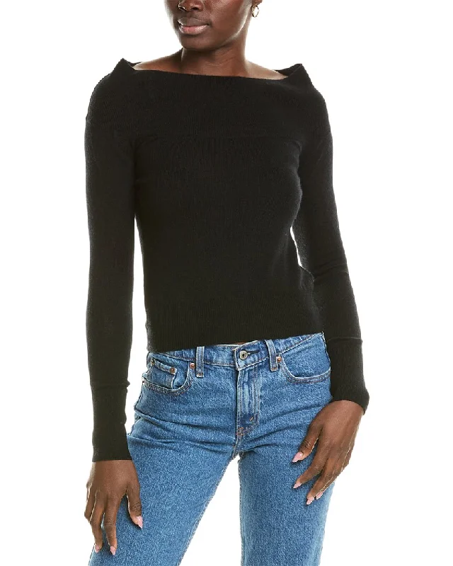 Brodie Cashmere Wool & Cashmere-Blend Off The Shoulder Jumper