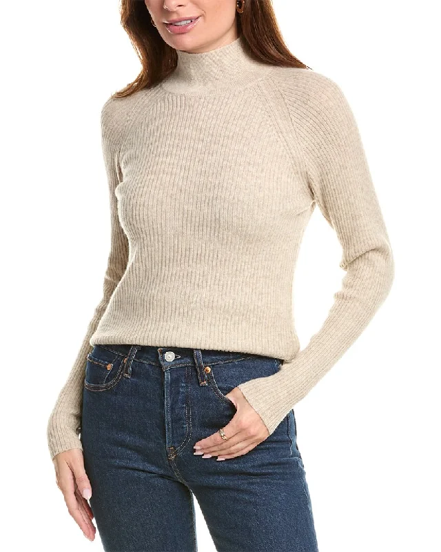 Brodie Cashmere Wool & Cashmere-Blend Skinny Mock Neck Jumper