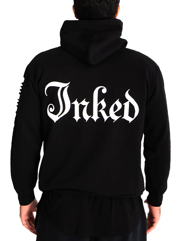 Unisex Inked Culture Style Art Hoodie - Black