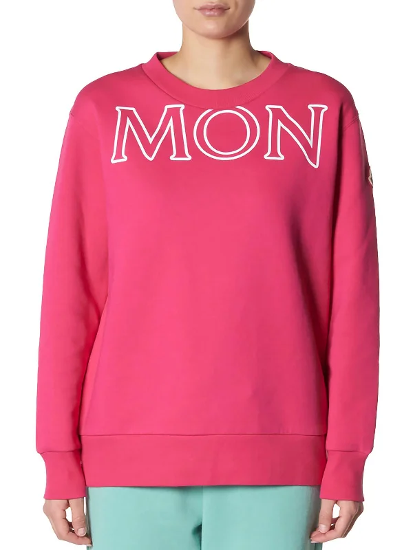 Womens Logo Cotton Sweatshirt