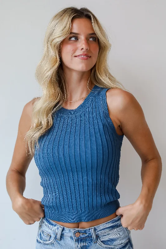 Maria Ribbed Tank - DU DEAL