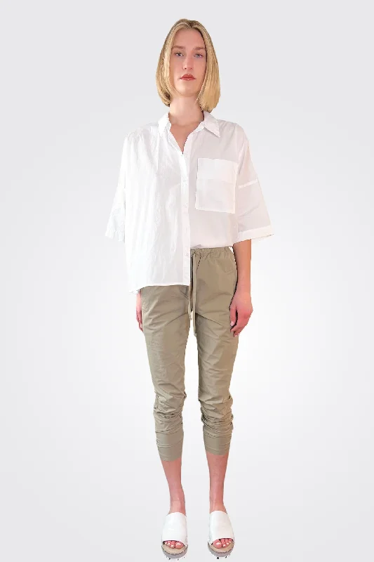 Cotton Tapered Pants - Vintage Khaki