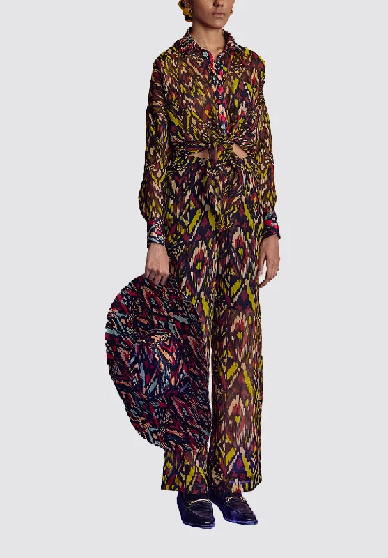 Ikat Organza Trousers