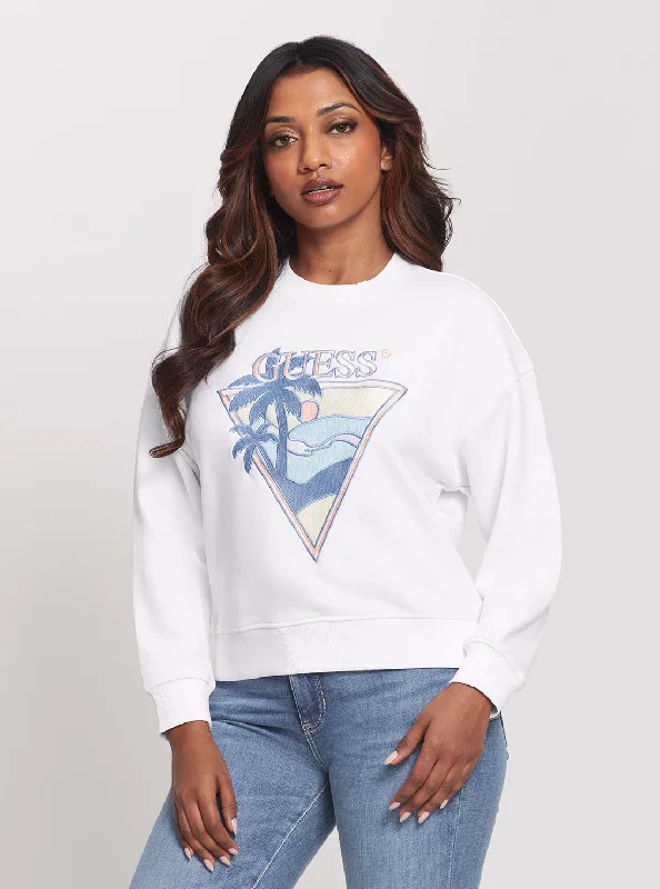 Eco White Beach Triangle Jumper